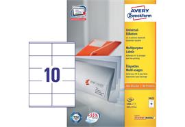 Avery Zweckform Universal-Etiketten 3425, Etikettengrösse: 105 x 57 mm