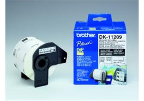 Brother P-touch DK-11209 Adress-Etiketten (Klein) 800Stk./Rolle 29x62mm