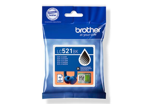 Brother Tinte LC-521BK Black