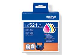 Brother Tintenset LC521 VAL Black/Cyan/Magenta/Yellow