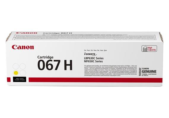 Canon Toner 067H, Yellow, 2350 Seiten