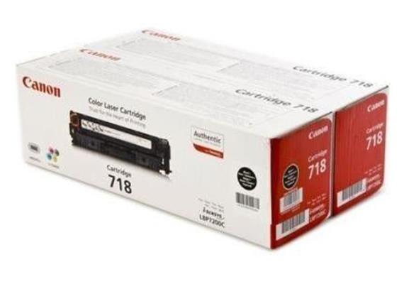 Canon Toner-Modul 718 | schwarz | 2x3'400 Seiten | zu LBP7200,7660,7680,8330,8340,8350,836