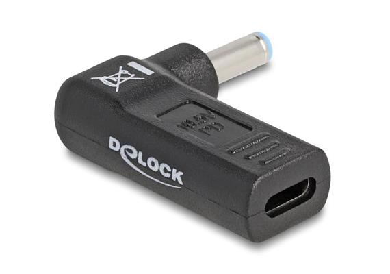 Delock Adapter USB-C zu HP 4.5 x 3.0 mm 90° gewinkelt