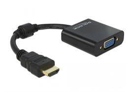 Delock Adapterkabel HDMI - VGA Schwarz