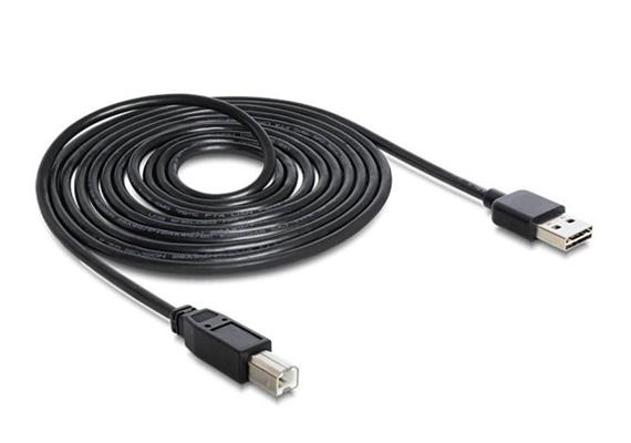 Delock USB 2.0-Kabel EASY-USB USB A - USB B 3 m