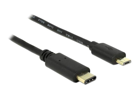 Delock USB 2.0-Kabel USB C - Micro-USB B 2 m