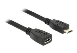 Delock USB 2.0-Verlängerungskabel Micro-USB B - Micro-USB B 1 m