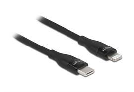 Delock USB-Kabel USB C - Lightning 1 m, Schwarz