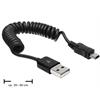 DeLock USB2.0 Kabel, A - MiniB, 60cm, schwarz