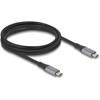 Delock USB4-Kabel 40 Gbps PD 3.1 240 W USB-C - USB-C 2 m