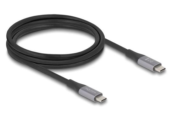 Delock USB4-Kabel 40 Gbps PD 3.1 240 W USB-C - USB-C 2 m