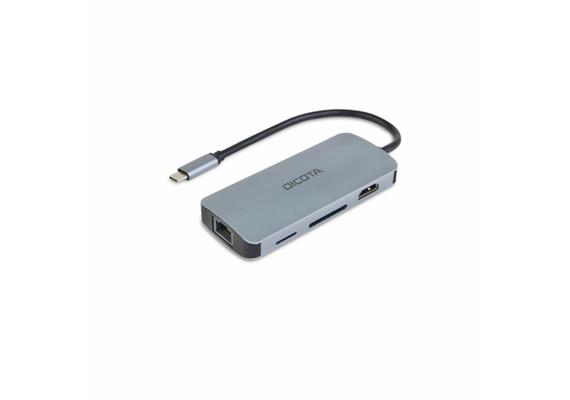 DICOTA Dockingstation USB-C 8-in-1 PD 100W