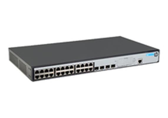 HP 1920-24G-PoE+(180W): 24 Port Smart L3 PoE+Switch, 1Gbps, QoS, SSL, 4xSFP, inkl. 19"Kit