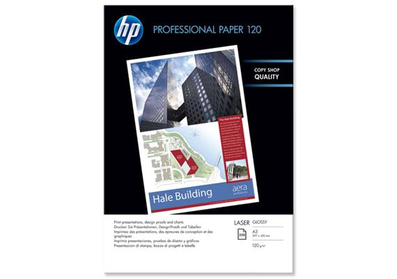 HP Prof. Paper | A3 | Hochglanz | Laser | 120g | 250 Blatt | CG969A