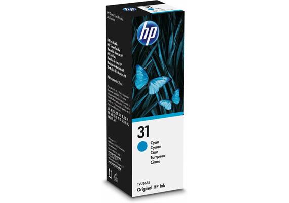 HP Tinte Nr. 31 (1VU26AE) Cyan, Druckleistung Seiten: 8000 ×, Toner/Tinte Farbe: Cyan, Ori