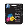 HP Tintenpatrone XL 302/304 color, 330 Seiten