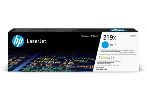 HP Toner 219X (W2191X) Cyan, 2500 Seiten