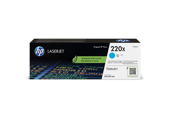 HP Toner 220X - Cyan (W2201X), bis zu 5'500 Seiten