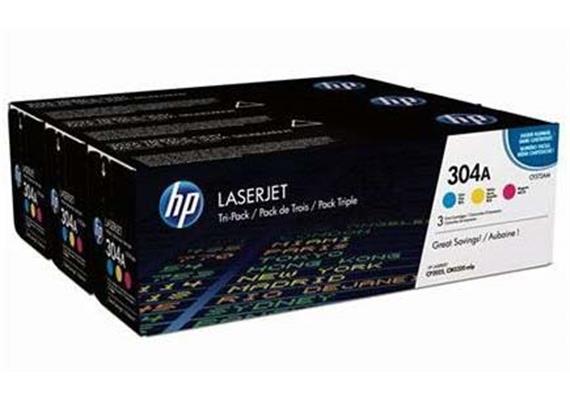 HP Toner 304A - CMY (CF372AM) Tri-Pack, je 2'800 Seiten