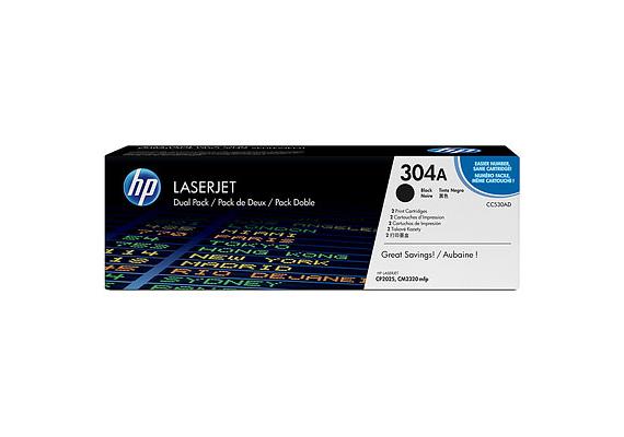 HP Toner 304A - schwarz (CC530AD) 2er-Pack, 2 x 3'500 Seiten