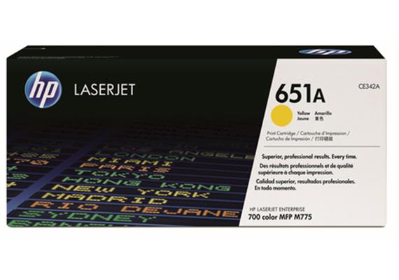 HP Toner 651A - gelb (CE342A)