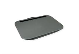 Knietablett / Laptop-/Tablet-Ablage mit Kissen, grau
