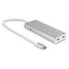 LMP USB-Hub USB Type-C – USB-A 3.0, USB -C Grau