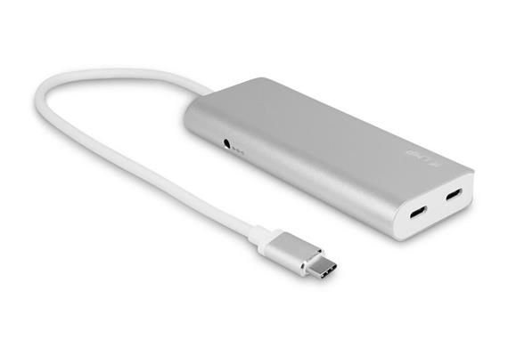 LMP USB-Hub USB Type-C – USB-A 3.0, USB -C Grau