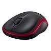 Logitech M185 wireless Mouse, rot, USB, 2.4GHz,verstaubarer Nano Empfänger