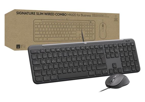 Logitech Tastatur-Maus-Set MK620 wired Combo for Business