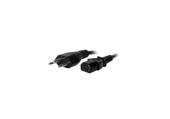 Netzkabel schwarz gerade 1.8m
