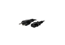 Netzkabel schwarz gerade 1.8m