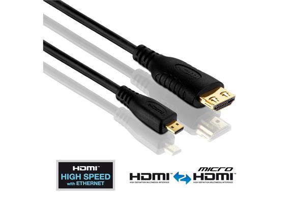 PureLink HDMI - Micro-HDMI High Speed Verbindungskabel, 3 m