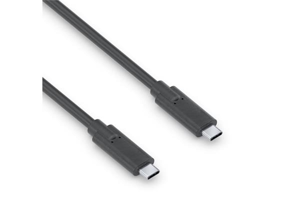 PureLink USB 3.1-Kabel C-C, USB3.1 Gen2, 1.5m, Schwarz 10Gbps,100Watt