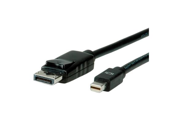 ROLINE DisplayPort Kabel, DP ST - Mini DP ST, schwarz, 1,0m