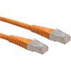 ROLINE Patchkabel Kat.6, S/FTP (PiMF) orange, 1,0m