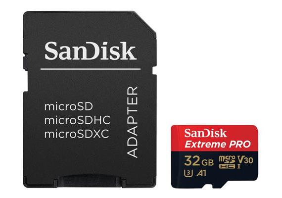 SanDisk microSDHC Extreme Pro UHS-I V30, 32GB