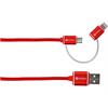 SKROSS 2in1 Charge'n Sync Micro USB & Lightning Connector - Rot