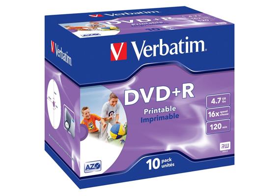 Verbatim DVD+R Medien 4.7 GB 10er Jewelcase