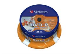 Verbatim DVD-R Medien 4.7GB, 16x Brenngeschwindigkeit, 25er Spindel